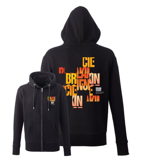 Cross Pattern Premium Zip Hoodie