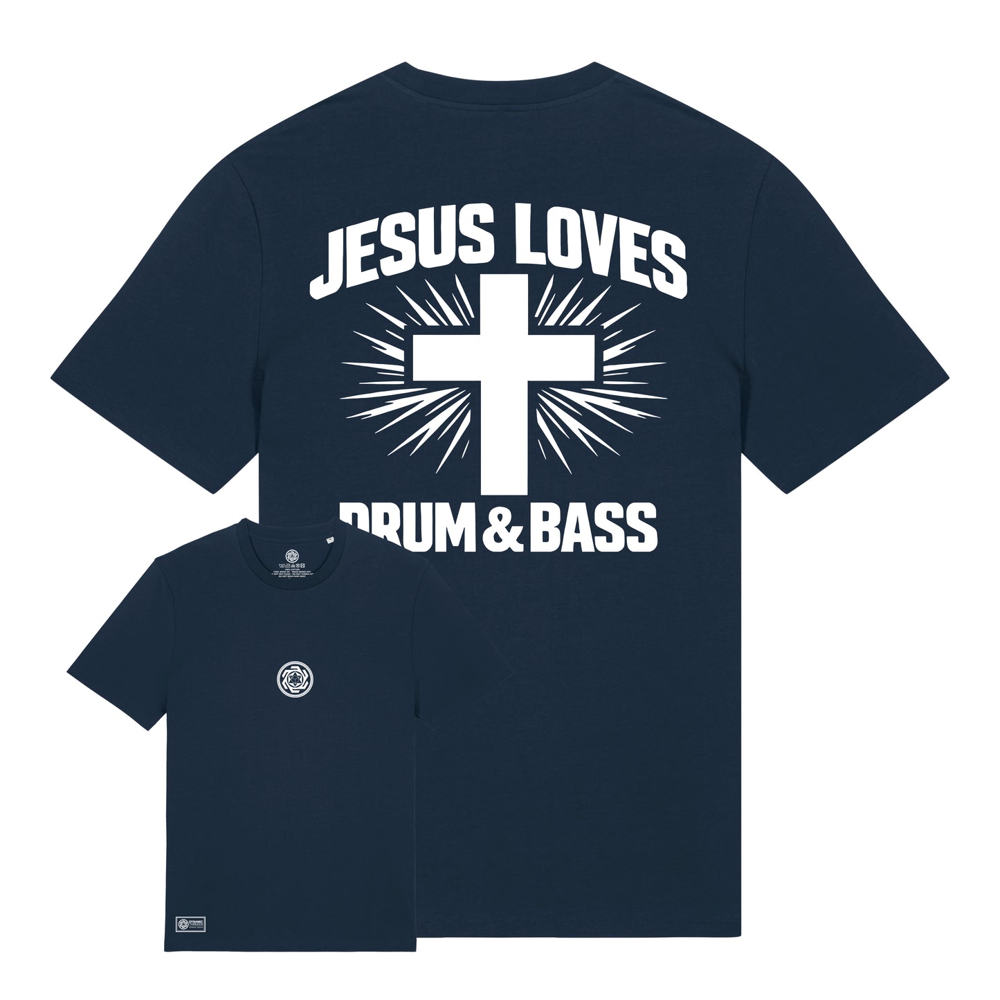 Jesus Loves Drum & Bass Organic T-Shirt