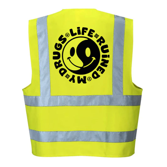 Life Ruined My Drugs Hi-Vis Vest (Yellow)
