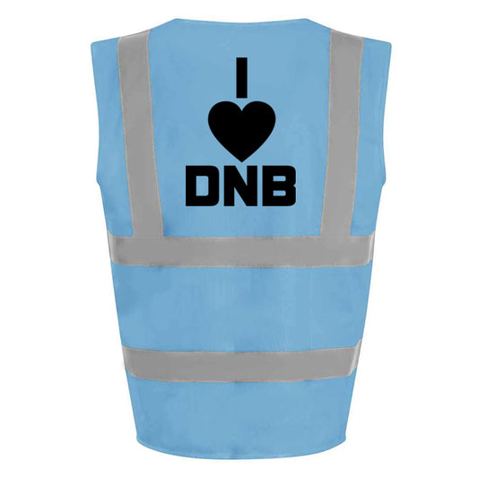 I Love DnB Hi-Vis Vest (Blue)