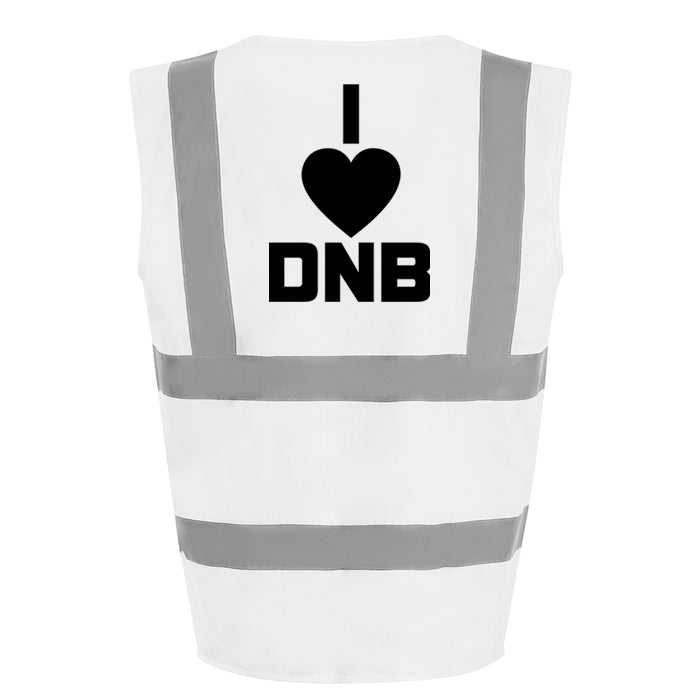 I Love DnB Hi-Vis Vest (White)