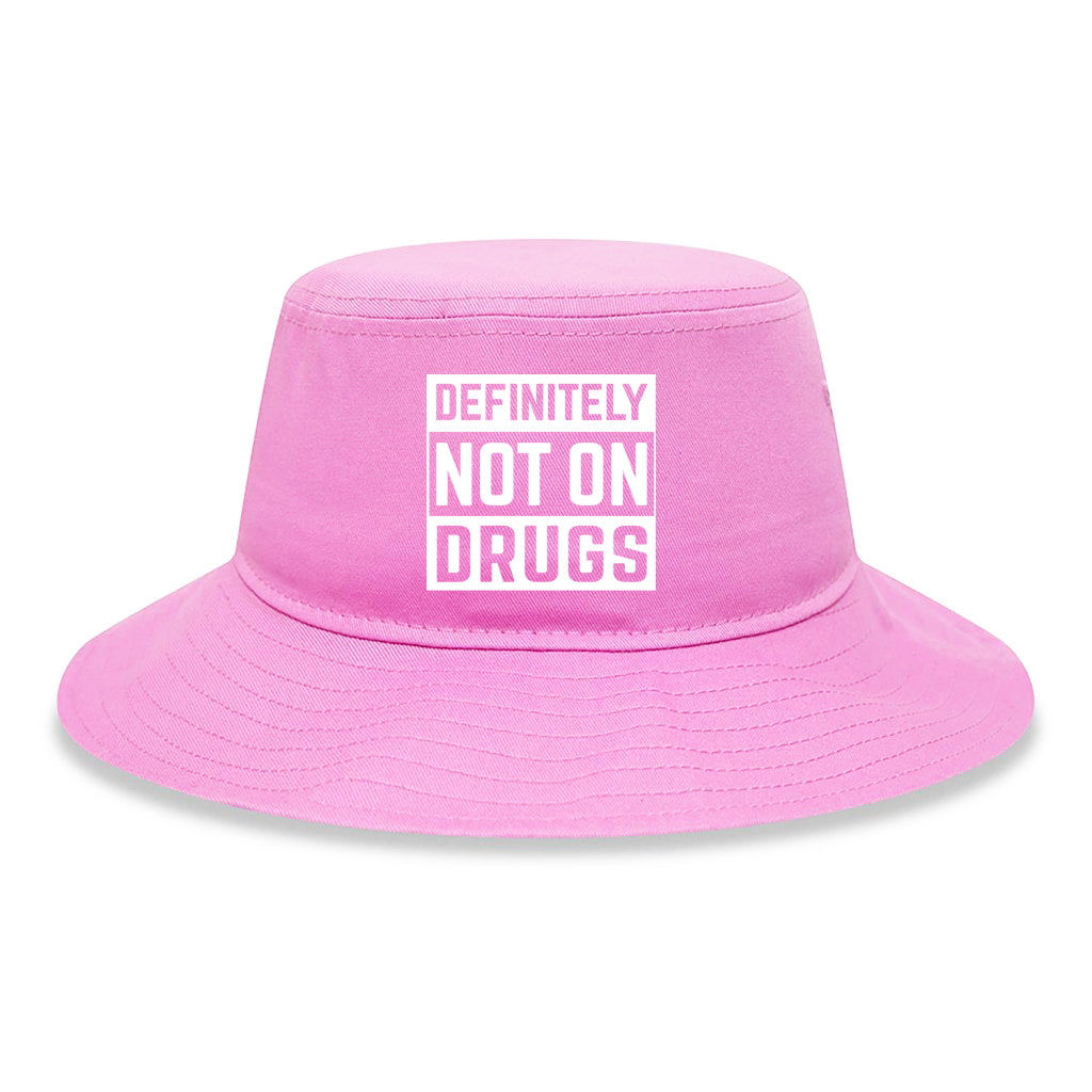 Not On Drugs Pink Reversible Bucket Hat