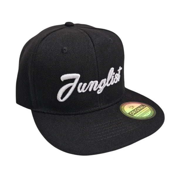 Junglist Script Snapback - Black