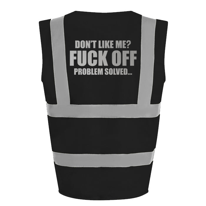 Problem Solved Hi-Vis Vest (Black)