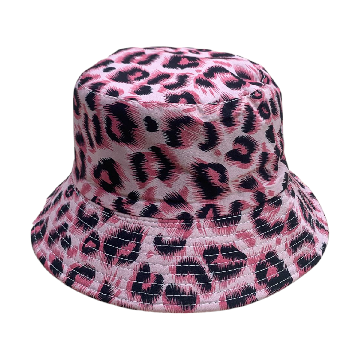 Pink Leopard Bucket Hat