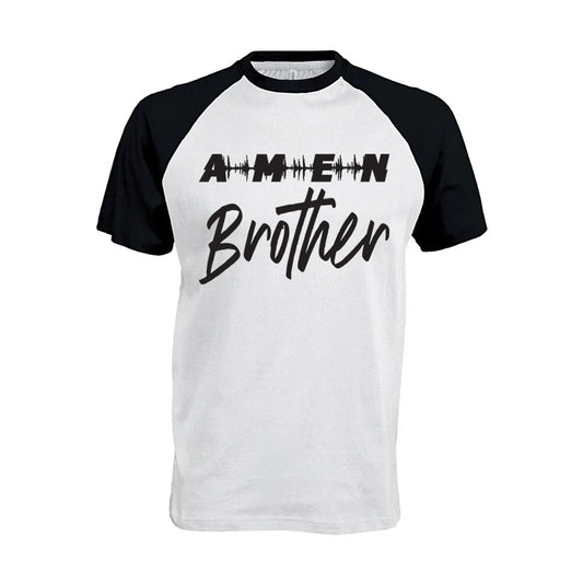 'Amen Brother' Contrast T-Shirt
