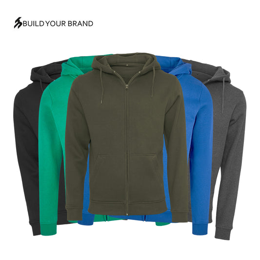 BY012 Build Your Brand Heavy Zip Hoodies