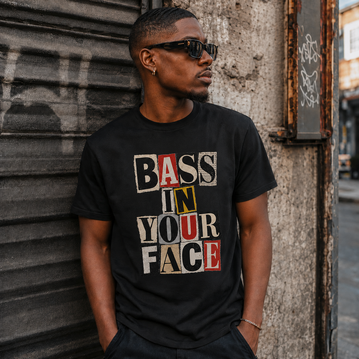 Bass In Your Face Organic T-Shirt