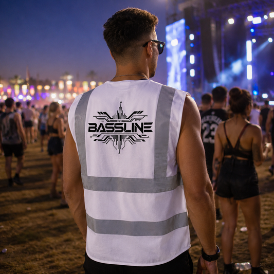 Bassline Hi-Vis Vest (White)