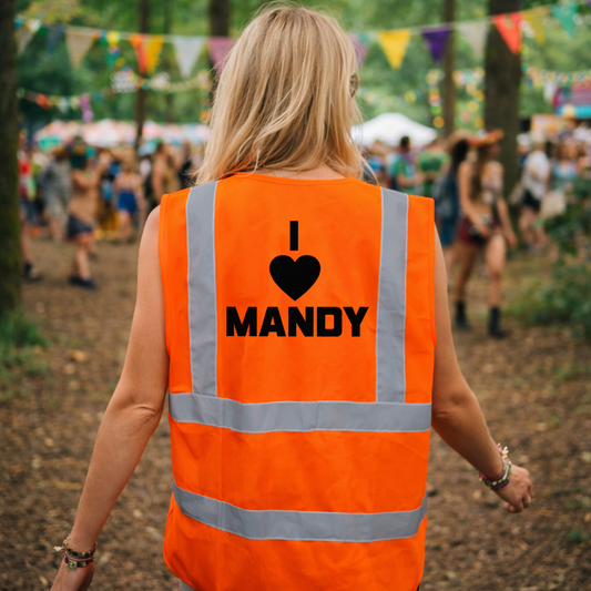 I Love Mandy Hi-Vis Vest (Orange)