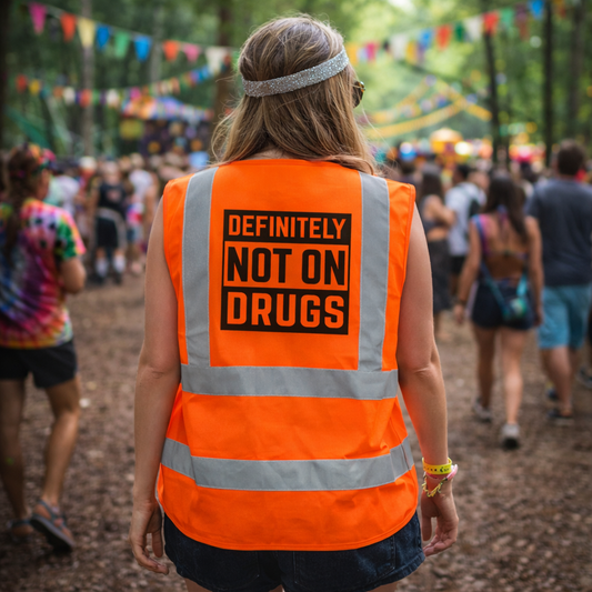 Not On Drugs Hi-Vis Vest (Orange)