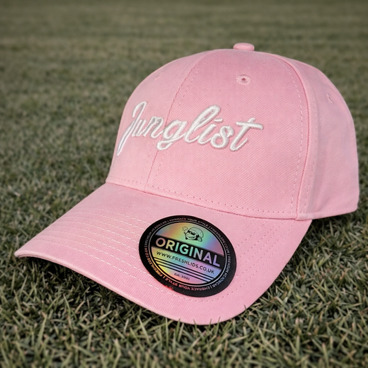 Junglist Script Baseball Cap - Pink