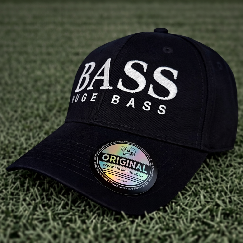 Huge Bass Baseball Cap - Black
