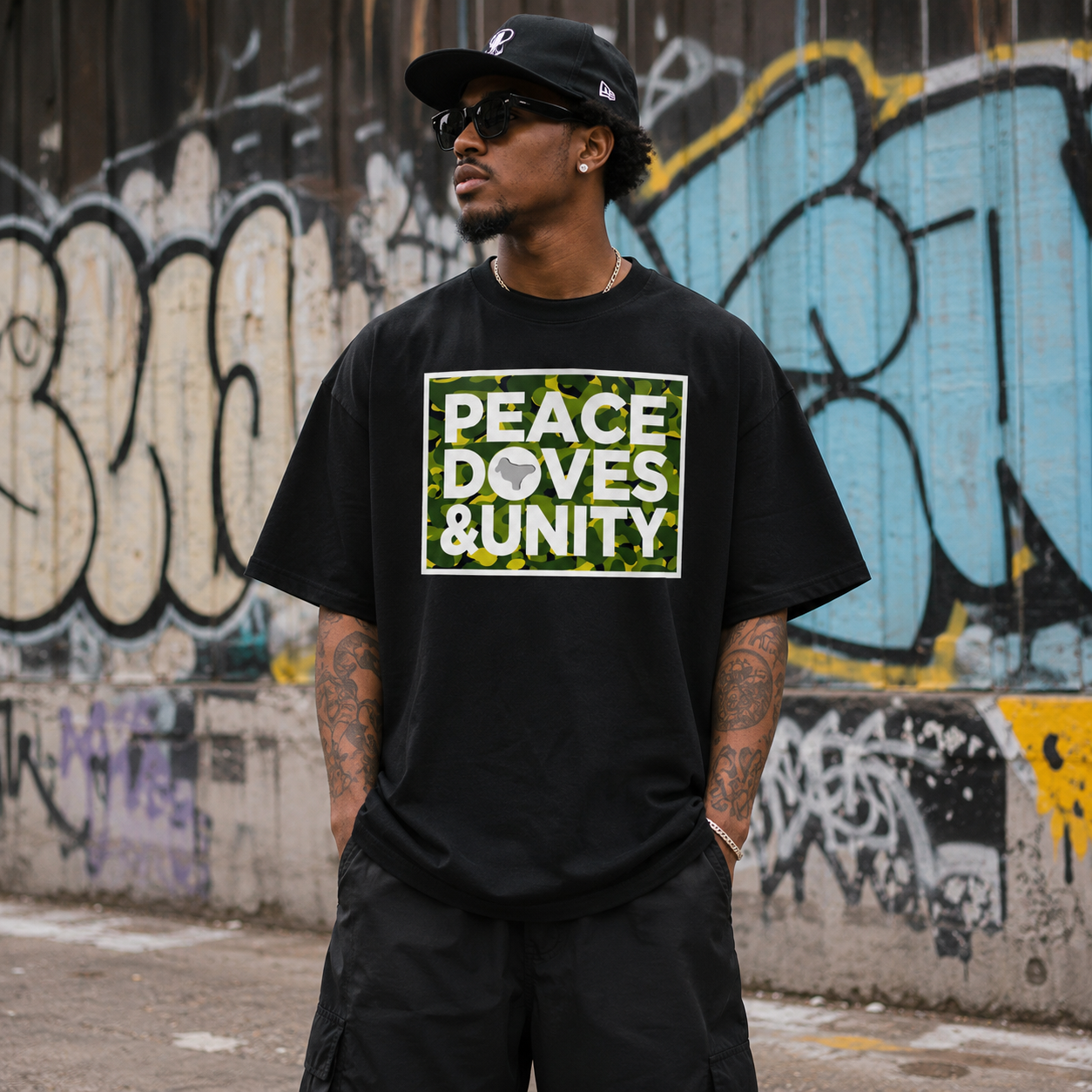 Peace, Doves & Unity Oversized T-Shirt