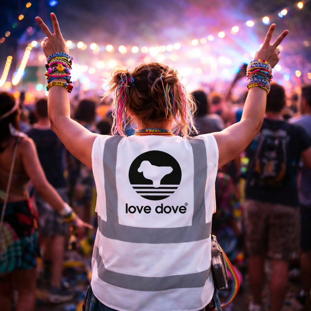 Love Dove Hi-Vis Vest (White)