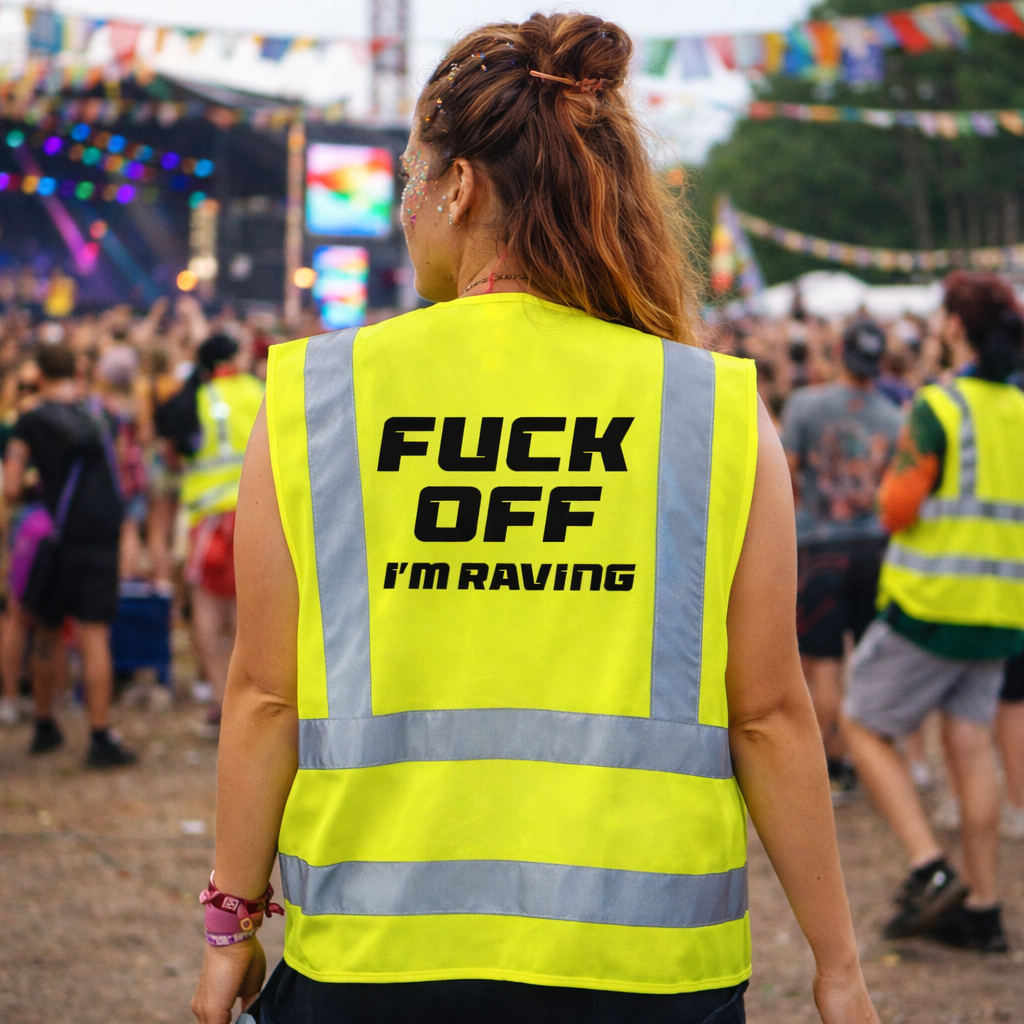 I'm Raving Hi-Vis Vest (Yellow)