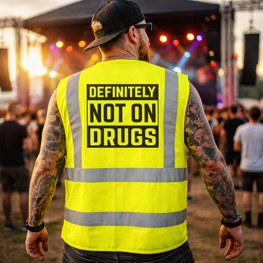 Not On Drugs Hi-Vis Vest (Yellow)