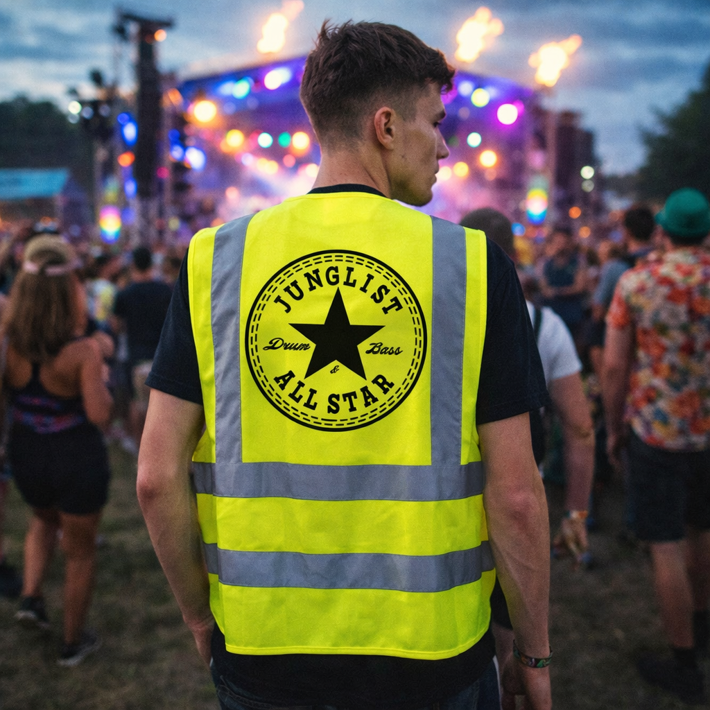 Junglist Allstar Hi-Vis Vest (Yellow)
