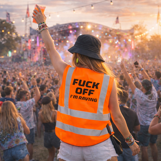 I'm Raving Hi-Vis Vest (Orange)