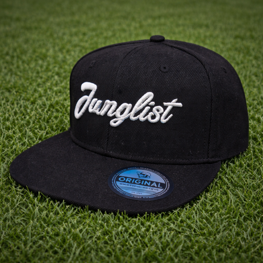 Junglist Script Snapback - Black