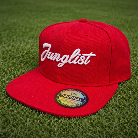 Junglist Script Snapback - Red