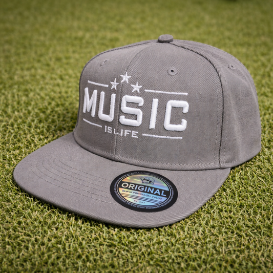Music Is Life Snapback - Grey