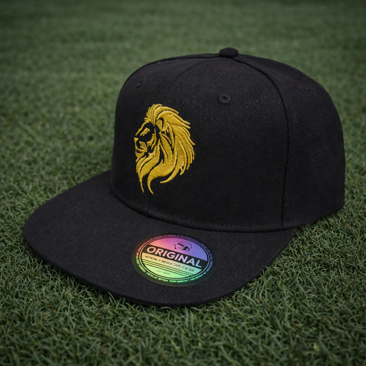 Lion Head Snapback - Gold