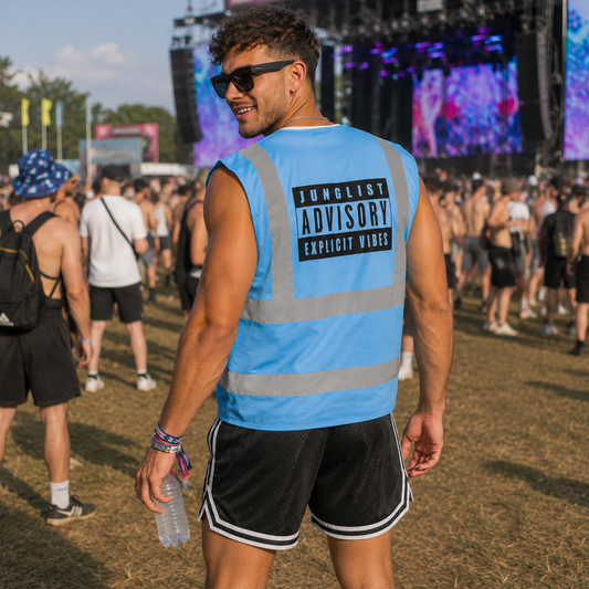 Explicit Vibes Hi-Vis Vest (Blue)