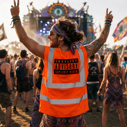 Explicit Vibes Hi-Vis Vest (Orange)