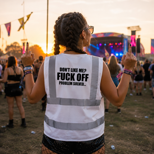 Problem Solved Hi-Vis Vest (White)