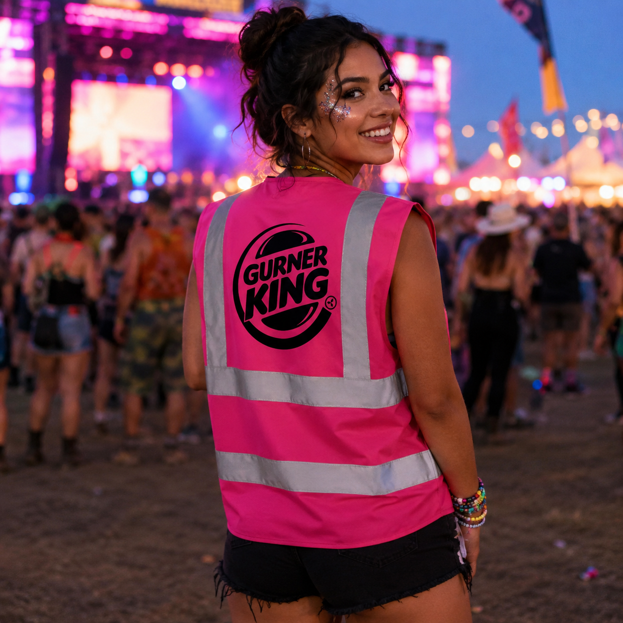 Gurner King Hi-Vis Vest (Pink)