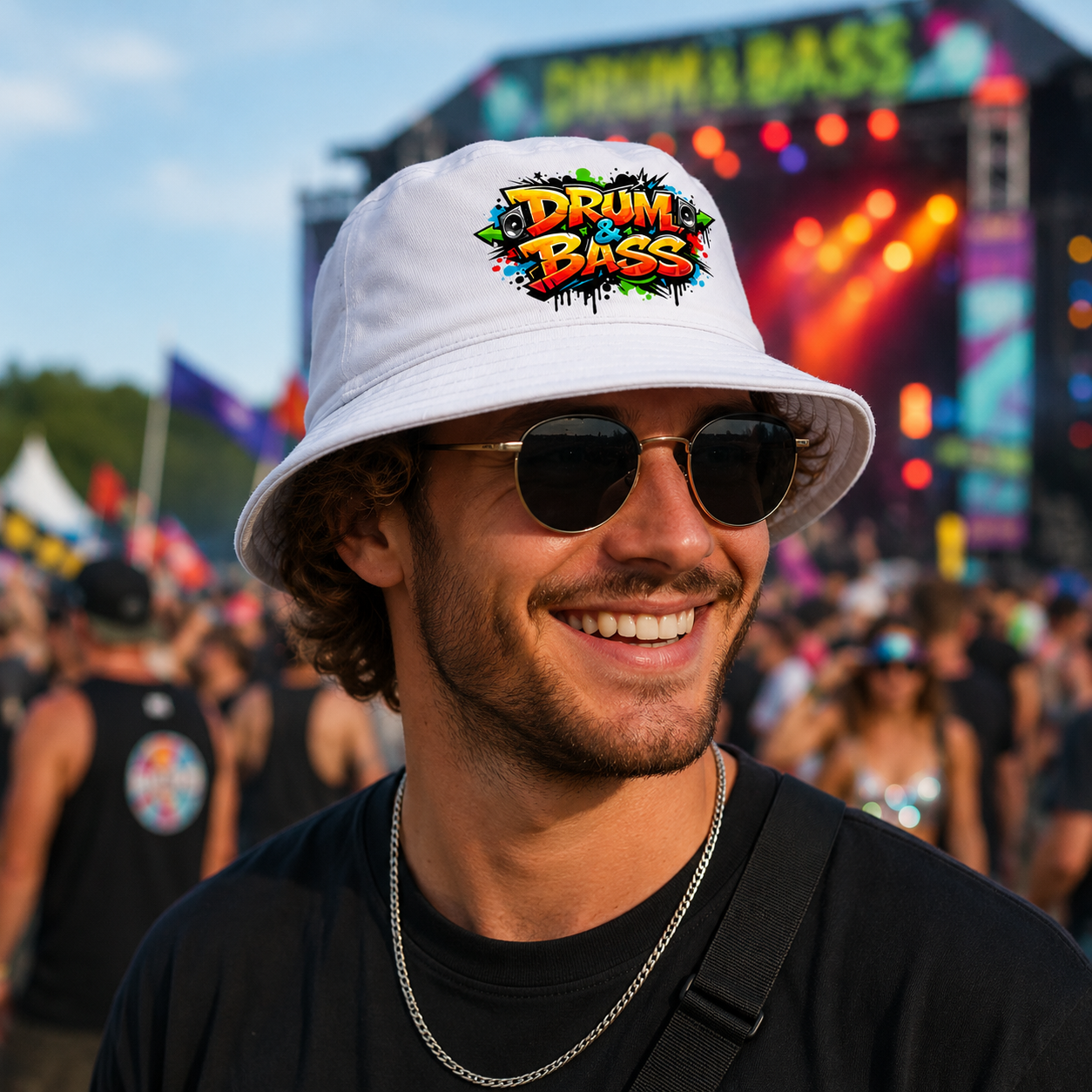 Drum & Bass Graffiti Bucket Hat