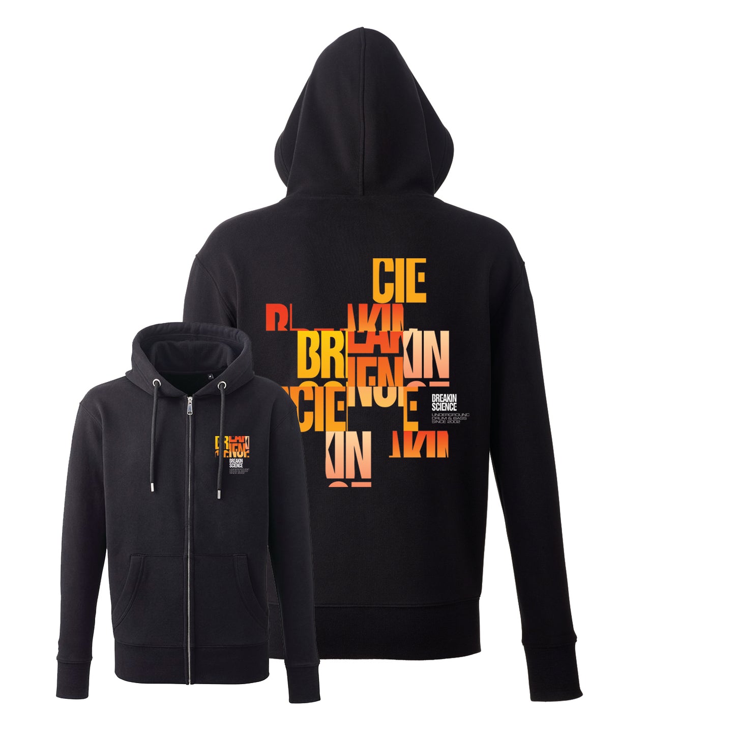 Cross Pattern Premium Zip Hoodie