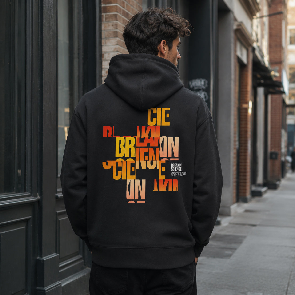Cross Pattern Premium Zip Hoodie