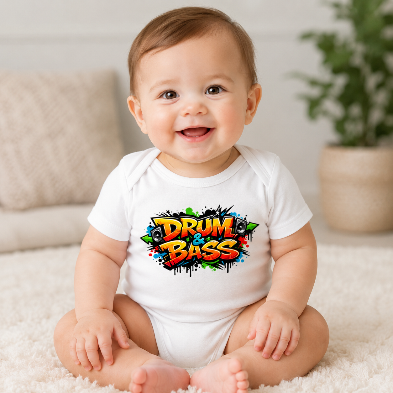 Drum & Bass Graffiti Baby Vest