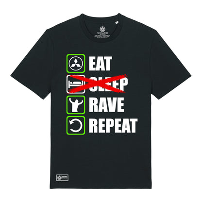 Eat, Rave, Repeat Organic T-Shirt