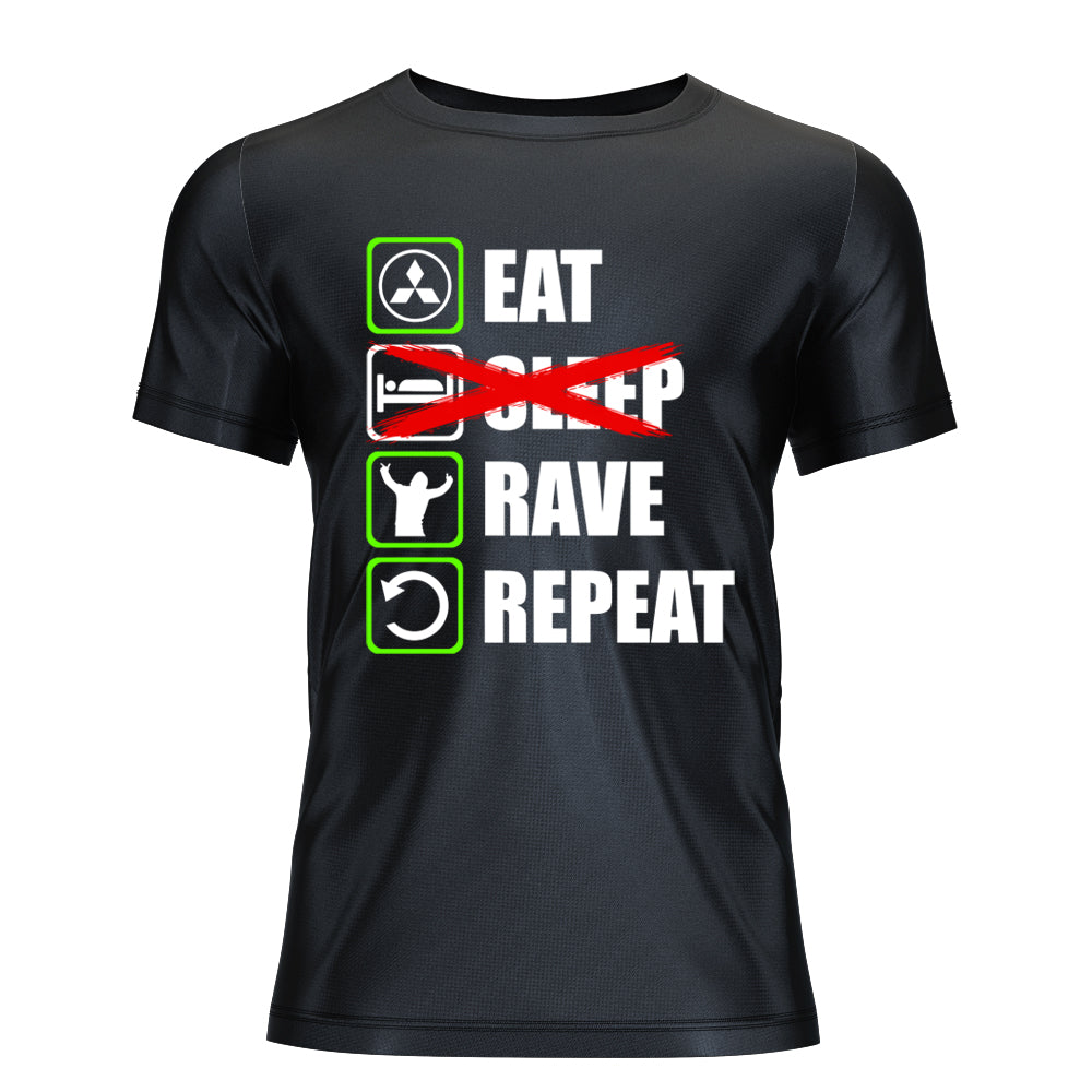 Eat, Rave, Repeat Organic T-Shirt – Dynamic Threads