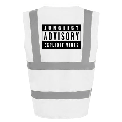 Explicit Vibes Hi-Vis Vest (White)