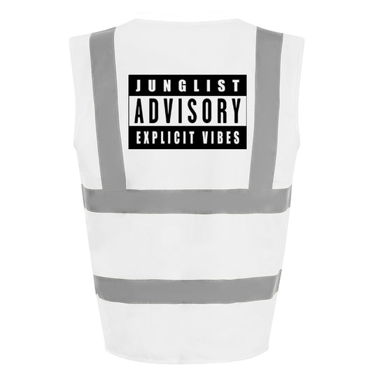 Explicit Vibes Hi-Vis Vest (White)