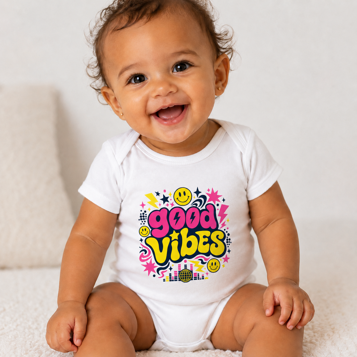 Good Vibes Baby Vest