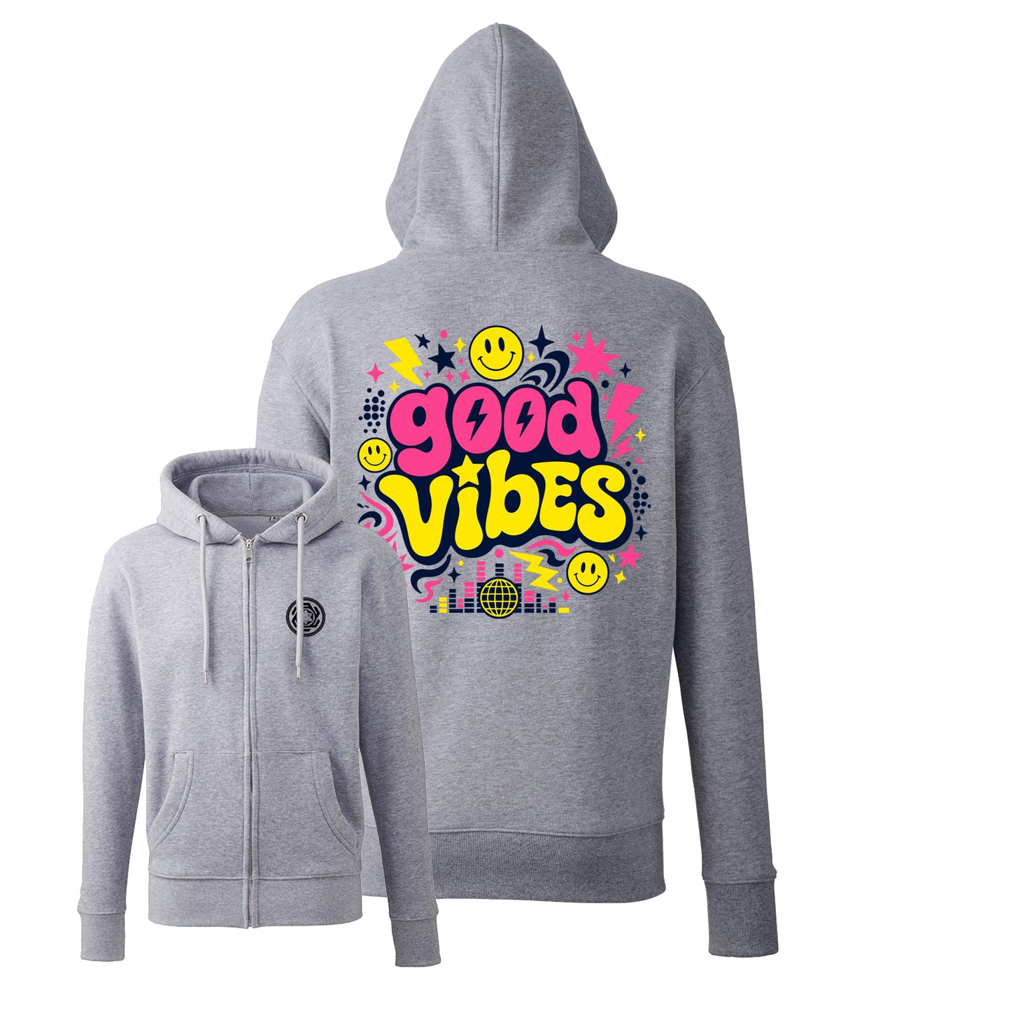 Good Vibes Premium Zip Hoodie