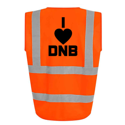 I Love DnB Hi-Vis Vest (Orange)
