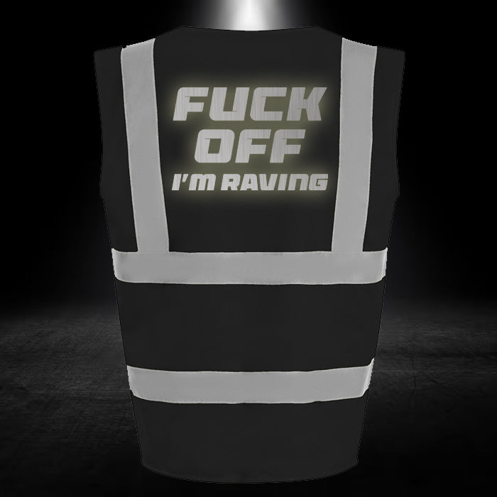 I'm Raving Hi-Vis Vest (Black)