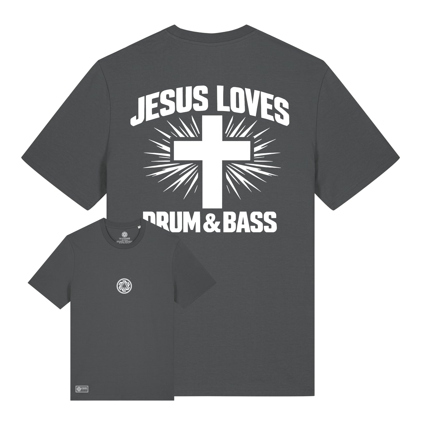 Jesus Loves Drum & Bass Organic T-Shirt