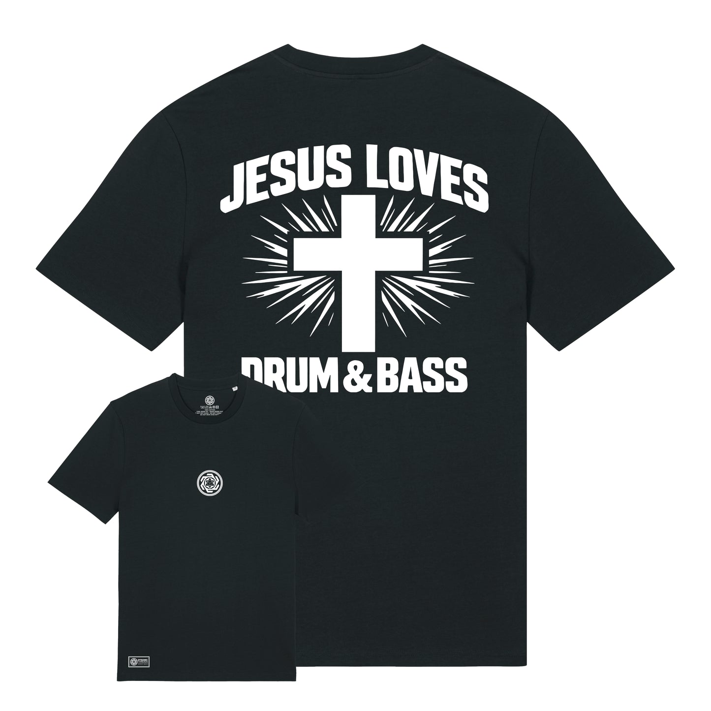 Jesus Loves Drum & Bass Organic T-Shirt