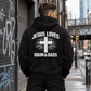 Jesus Loves Drum & Bass Premium Hoodie