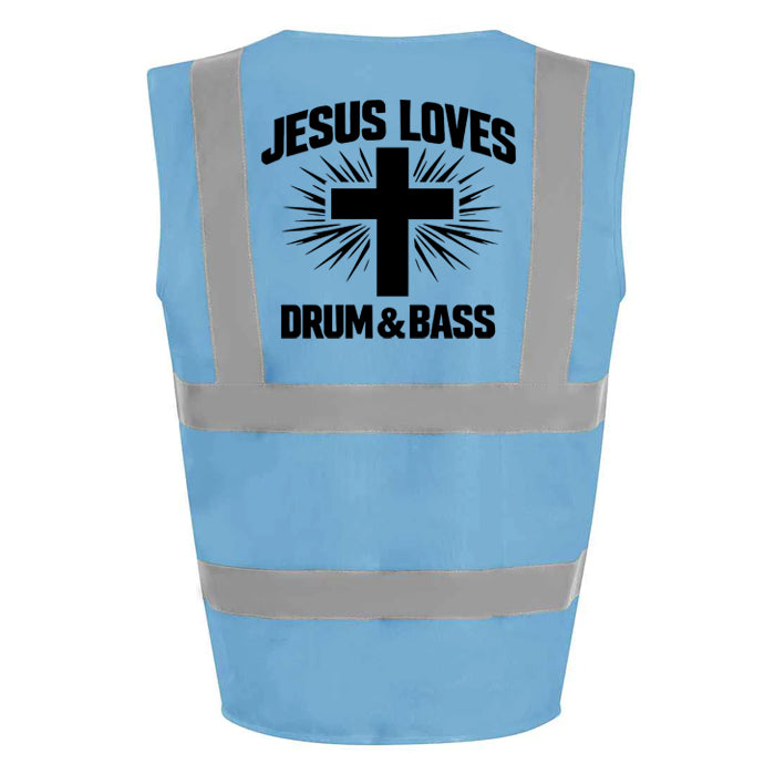 Jesus Loves DnB Hi-Vis Vest (Blue)