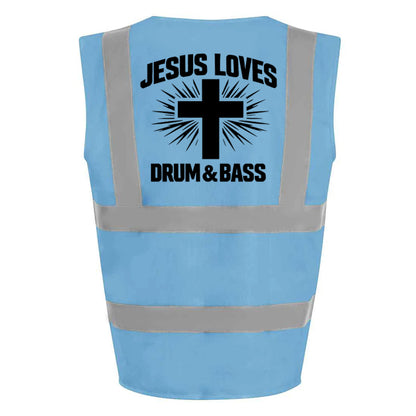 Jesus Loves DnB Hi-Vis Vest (Blue)