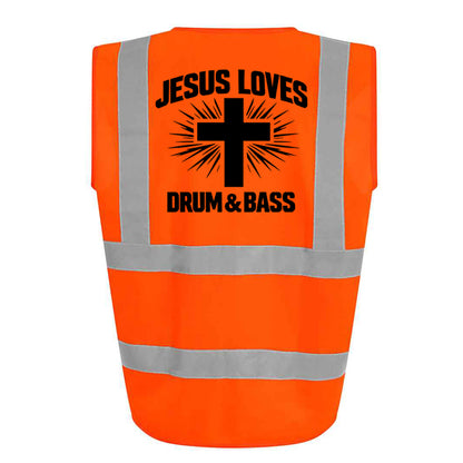 Jesus Loves DnB Hi-Vis Vest (Orange)