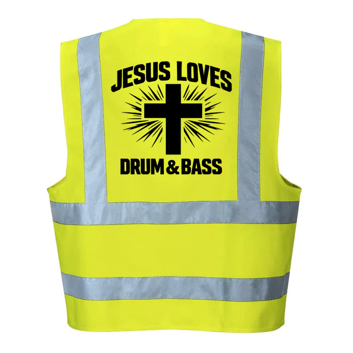 Jesus Loves DnB Hi-Vis Vest (Yellow)